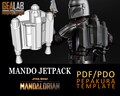 Mando Jetpack Pepakura - PDF & PDO Templates for Foam Cosplay (Star Wars - The Mandalorian, Season 2)