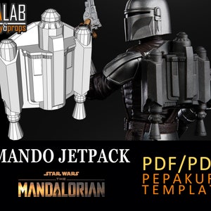 Mando Jetpack Pepakura - PDF & PDO Templates for Foam Cosplay (Star Wars - The Mandalorian, Season 2)
