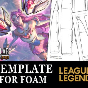 Star Guardian Kai&#39;sa Blasters - PDF/PDO Foam Templates for Cosplay (Lol, League of Legends) Boosters, Jets, Pattern, DIY