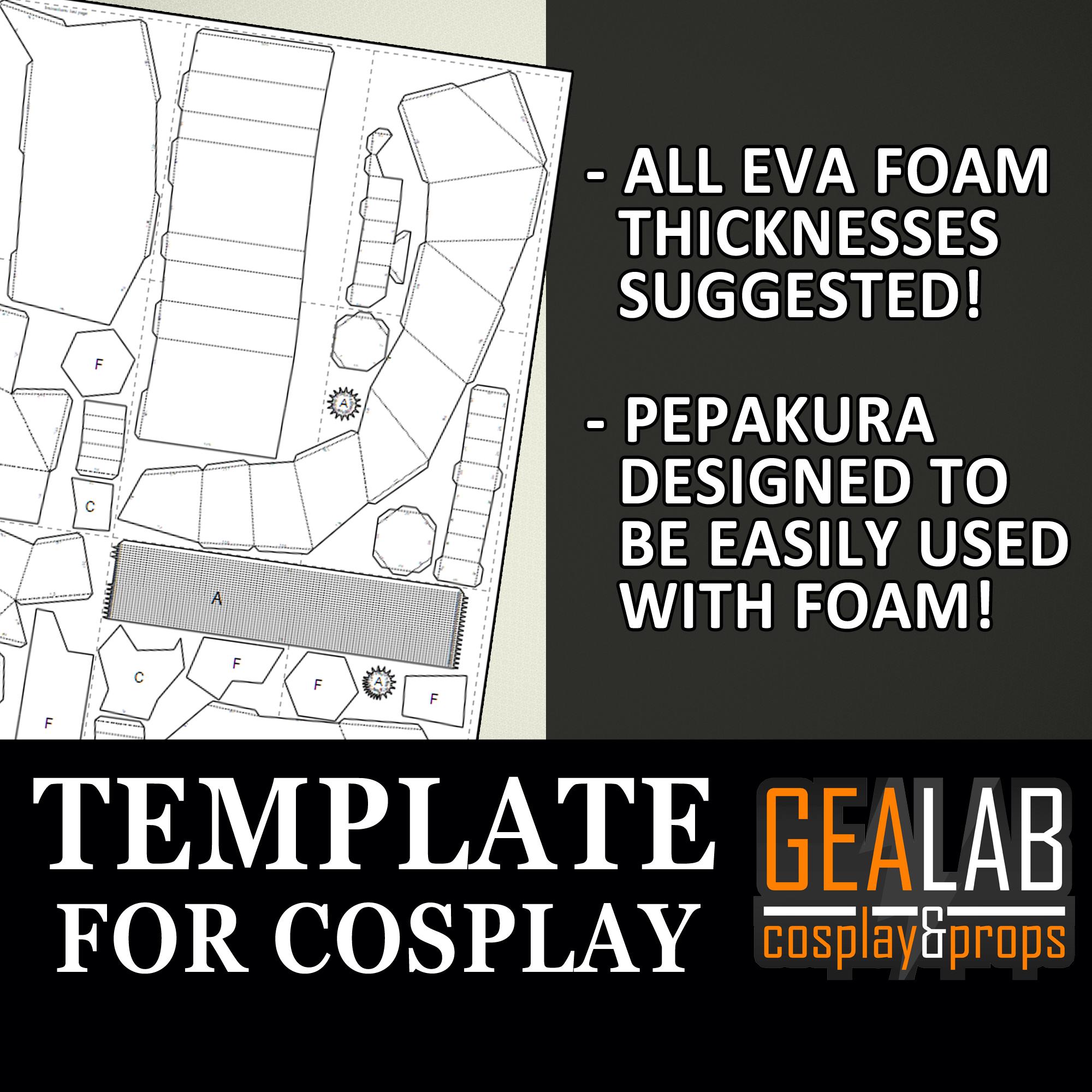 Arcane Brawler Vi Gauntlets - PDF and PDO Pepakura Foam Templates for ...