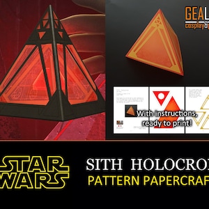 Manualidad con holocrones Sith - Star Wars