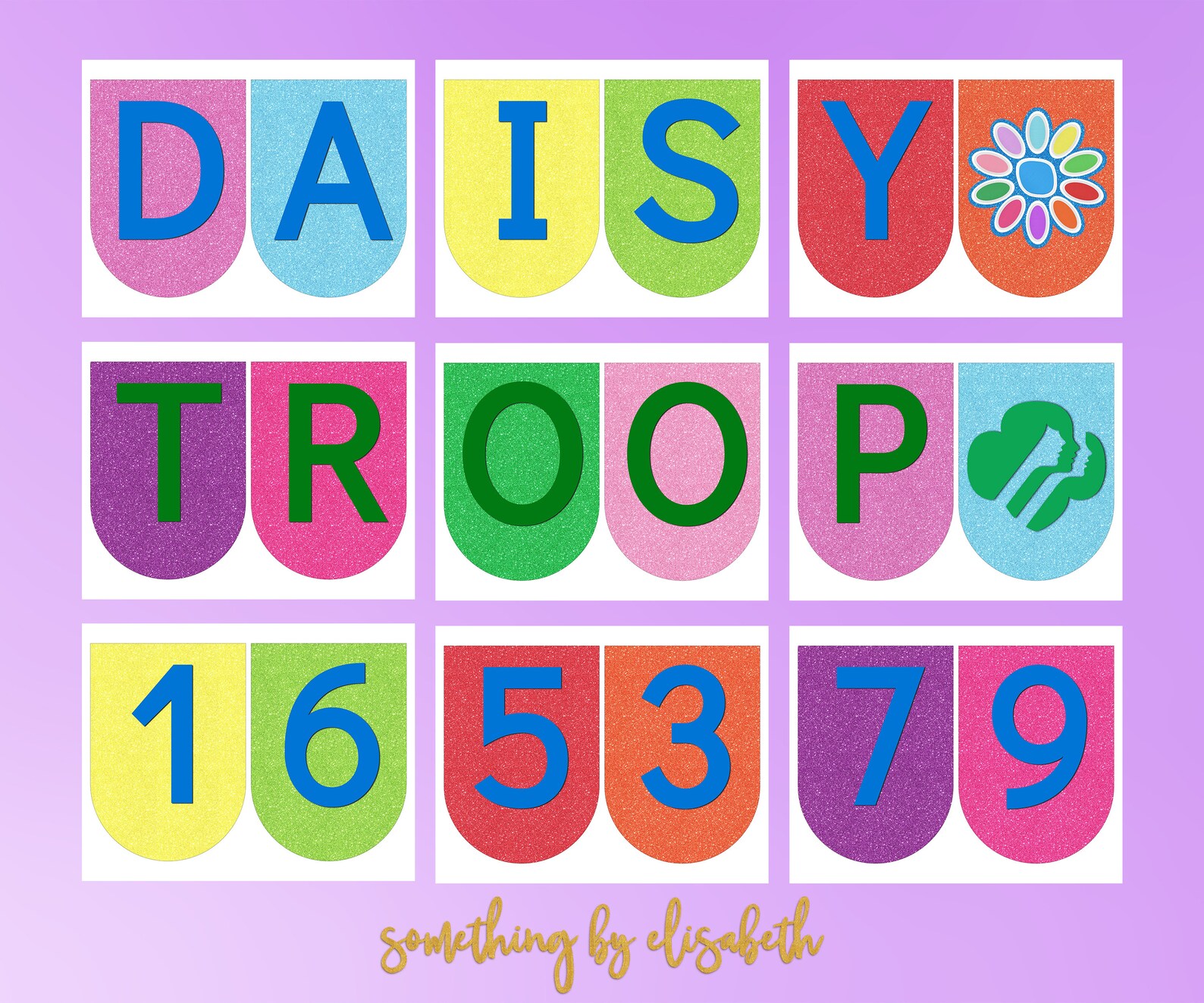 Girl Scout Daisy Troop Banner Customizable in Corjl Fully | Etsy