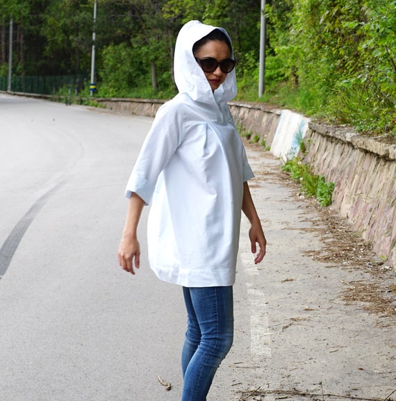 Oversized Top,Summer Top Baggy Hoodie Flax Clothing,Linen Hoodie Oversized Clothing Linen Clothing Linen Blouse Linen Hooded Top Tunic