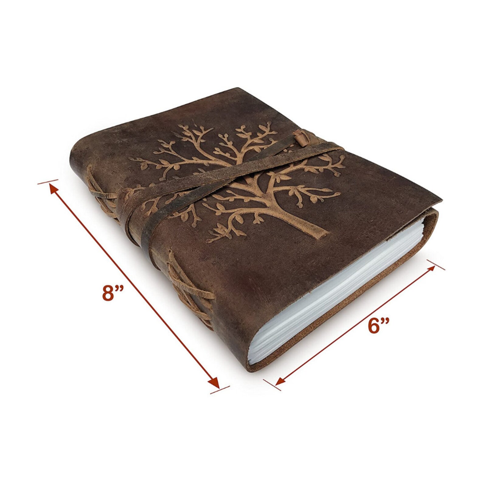 Pack of 2 Tree of Life Leather Journal Handmade Leather Etsy