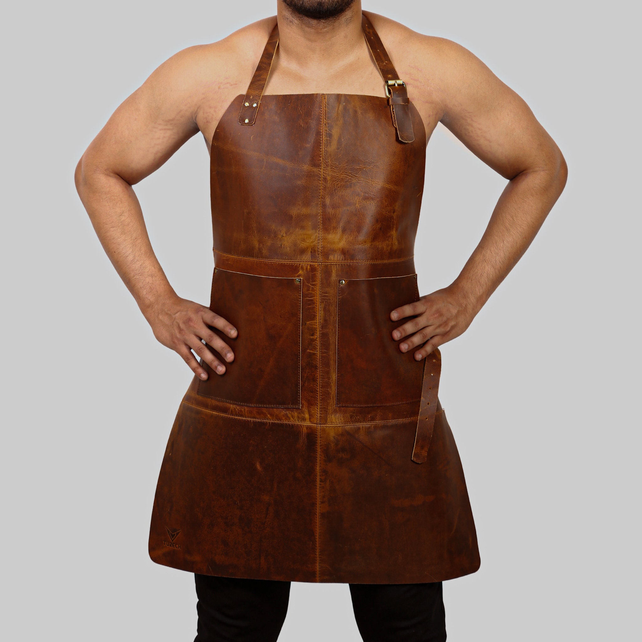 LEATHER APRON FOR men Personalized apron blacksmith apron with Etsy