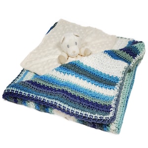 Baby Stripe Blanket, Baby Shower Gift, Unisex Baby Blanket, Baby Present, Handmade Baby Blanket, Crochet Baby Blanket, Newborn Baby Blanket,