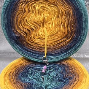 cotton/acrylic yarn cake, &quot;FANTASY&quot;, crochet/knitting yarn, ombre yarn, shawl yarn, mandala gradient yarn, fingering yarn, yarncake, gift