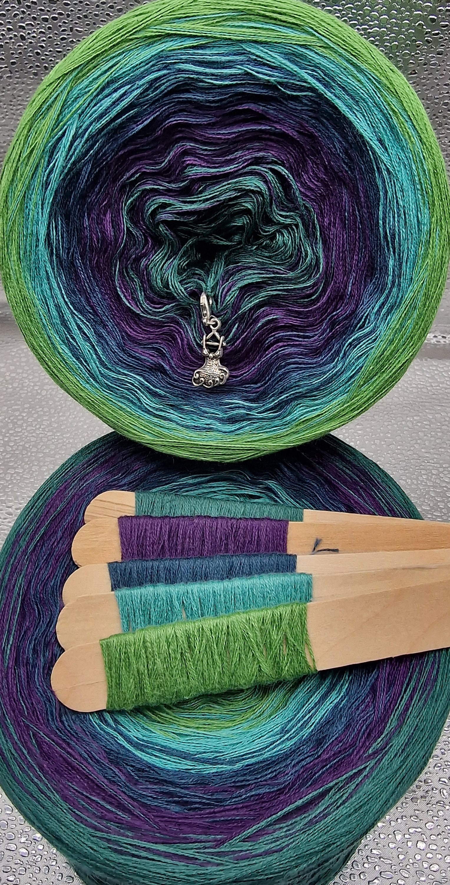 Cotton/acrylic Yarn Cake, dragonfly, Crochet/knitting Yarn, Ombre Yarn ...