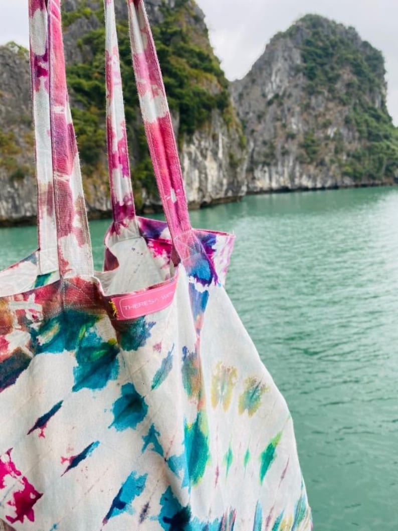 Hand Tie-Dyed Tote Bag made with Love and Care