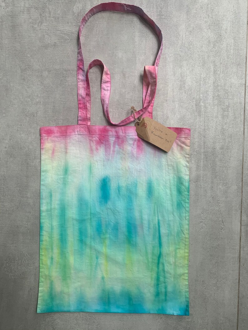 Hand TieDyed Tote Bag made with Love and Care Hand TieDyed Tote Bag made with Love and Care