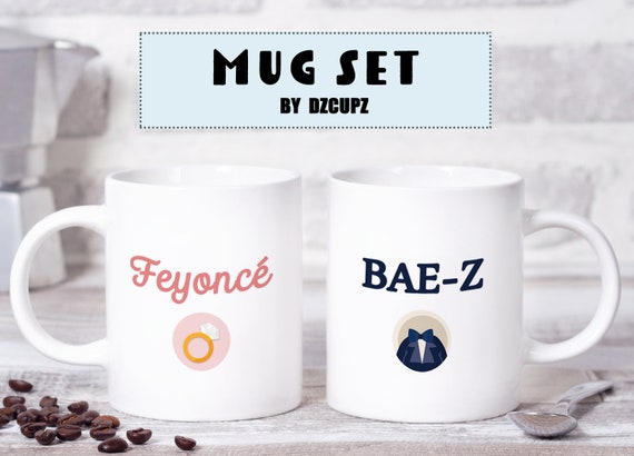 feyonce and bae z mugs