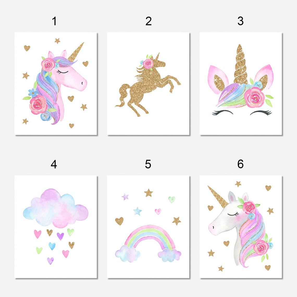 Unicorn Wall Decor Unicorn Print Unicorn Wall Art Unicorn | Etsy