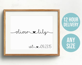 First Anniversary Gift, One Year Anniversary, 1st Anniversary Gift, 1 Year Anniversary Gift for Boyfriend, for Couple, for Him, for Her, 1st