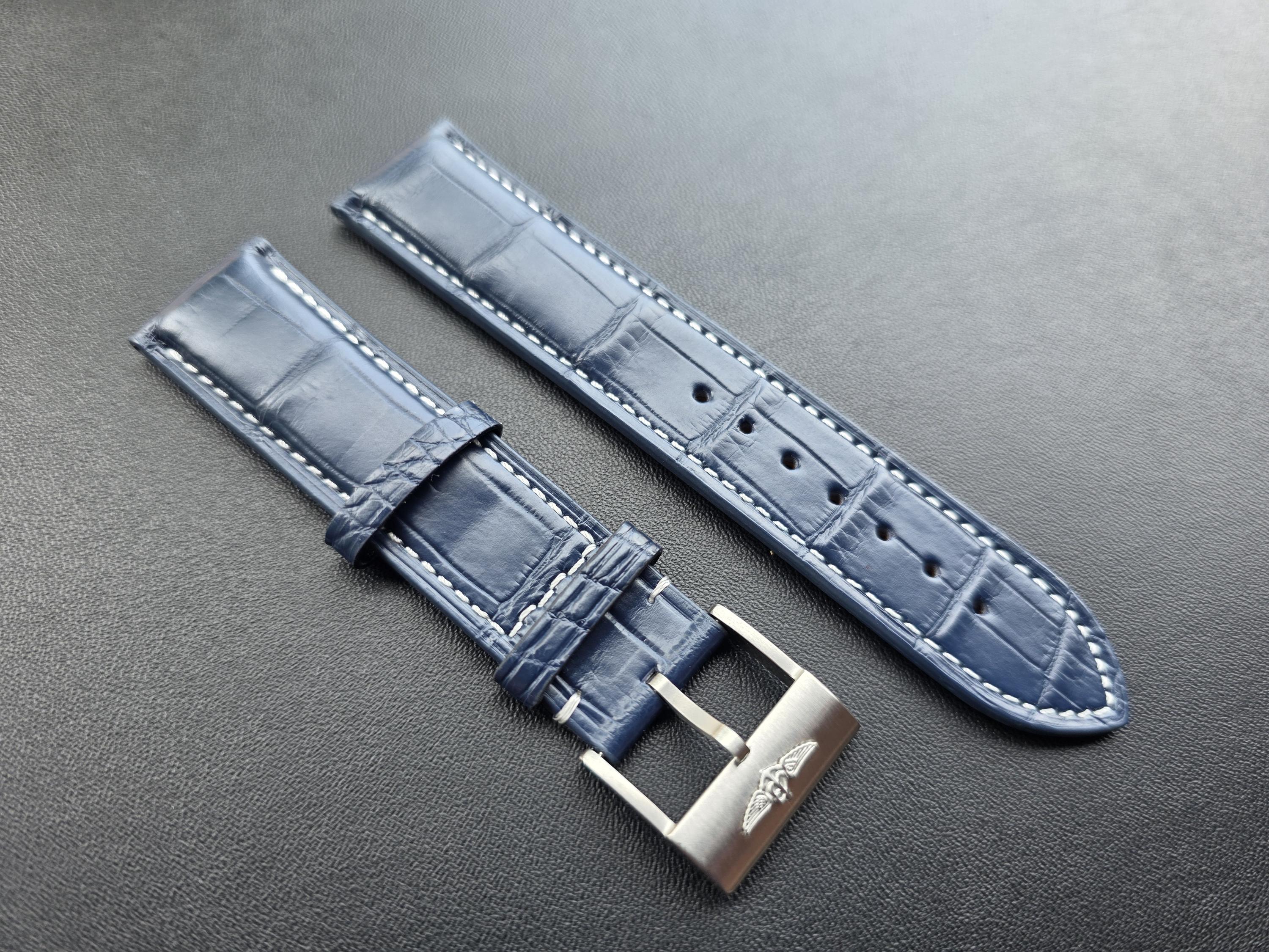 Alligator Leather Strap for Breitling All Models - 22/24mm - Etsy