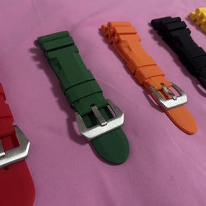 Strap for Panerai Luminor 1950 3 Days GMT PAM00441 – Silicone Rubber Watch Band 20/22/24/26mm