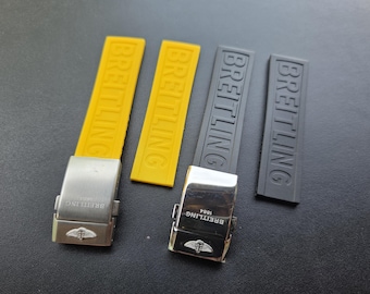 Cinturino in gomma per Breitling Superocean/Avenger/Navitimer - 20/22/24 mm