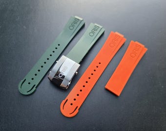FKM rubberen band voor Oris Aquis 43 mm Diver: 23 x 12 mm.