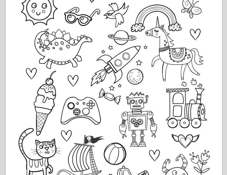 Printable Activity Sheets Bundle 18 x home learning pages | Etsy
