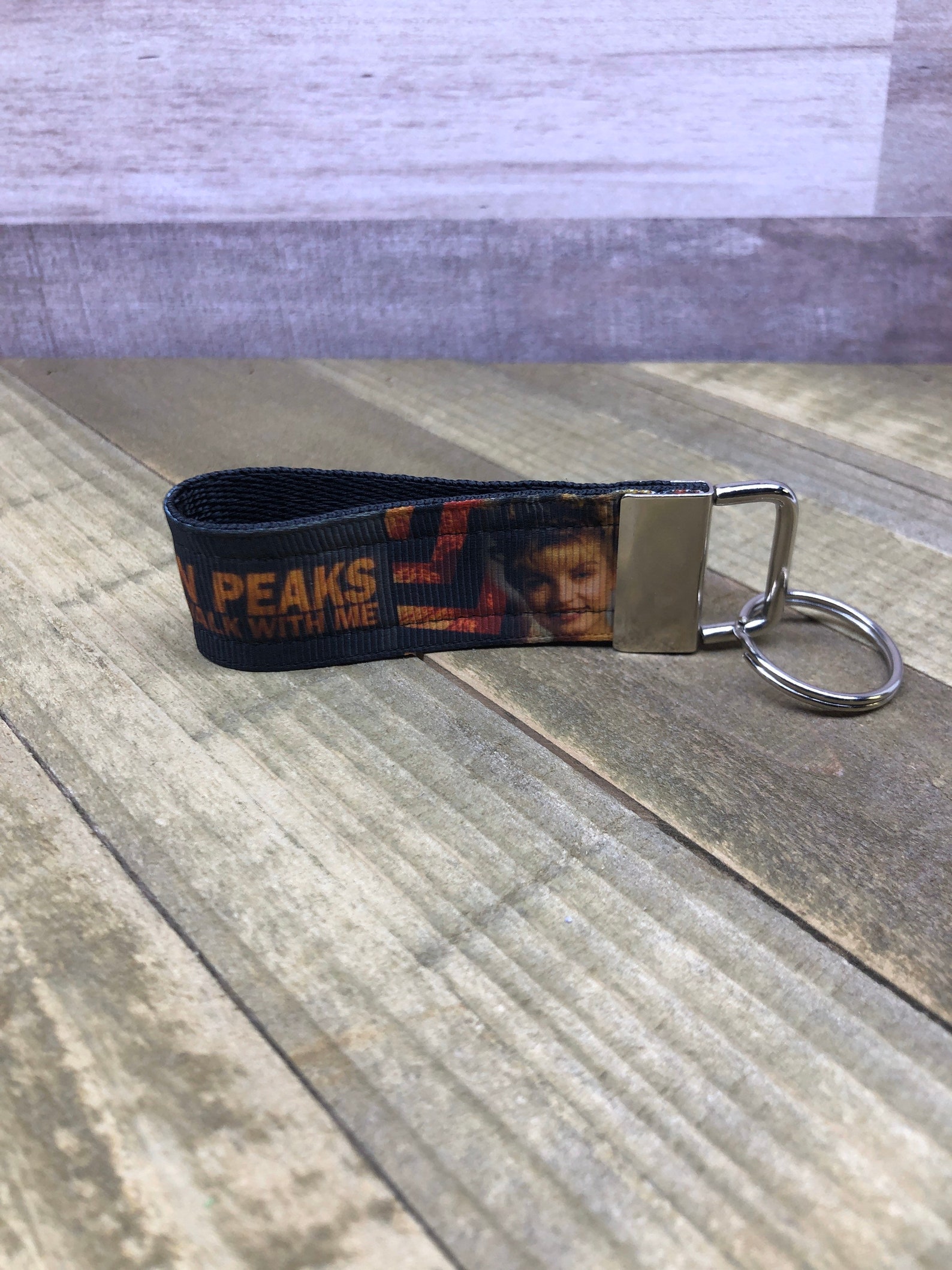 Twin Peaks tv show keychain fob Etsy