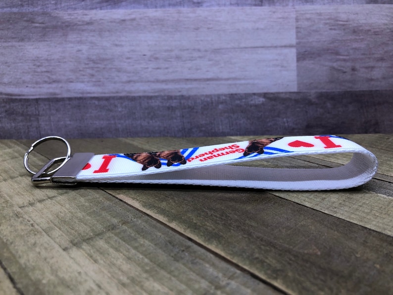 German Shepherd Wristlet Keychain Fob