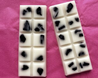 Black Tourmaline Infused Wax Melts Pack of 2 - Rose, Jasmine & Vanilla Scent