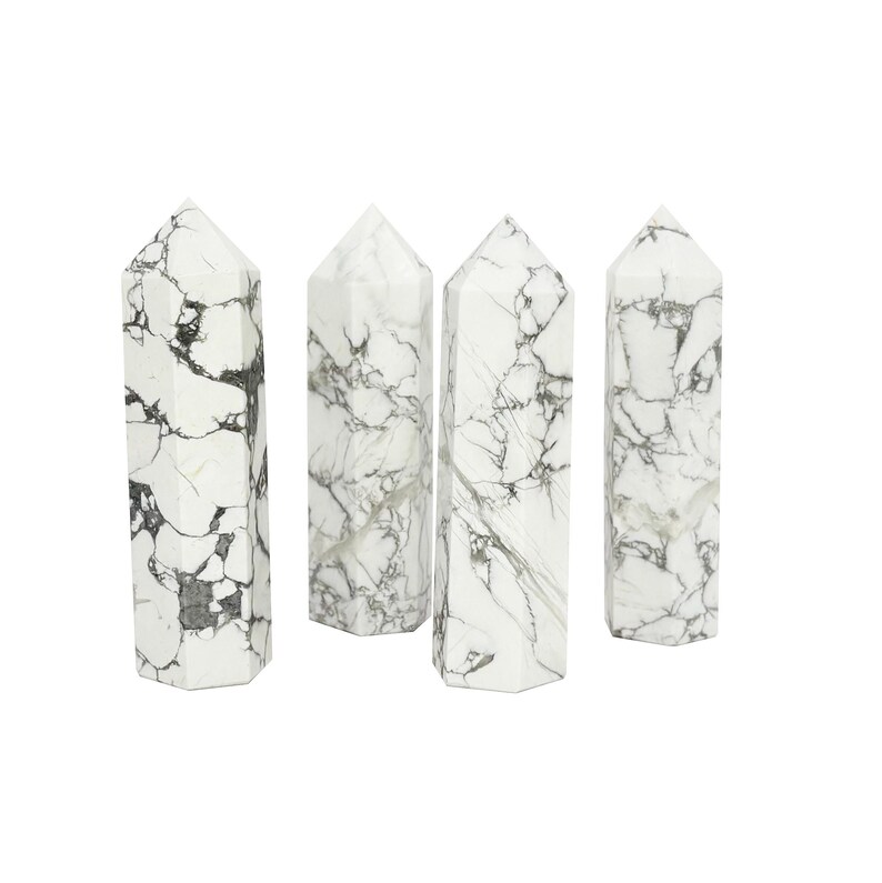 Crystal Towers, Crystal Points, Amethyst, Blue Lace Agate, Flower Agate, Green Aventurine, Howlite, Moonstone, Rose Quartz, Sardonyx, Howlite