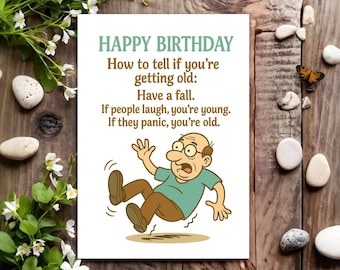 Funny Birthday Card - Joke Humour for Him, Men, Male - How To Tell