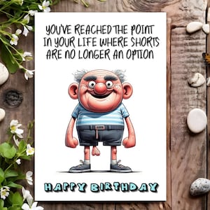 Funny Birthday Card Adult Humour for Him Men Male - Shorts bild 1