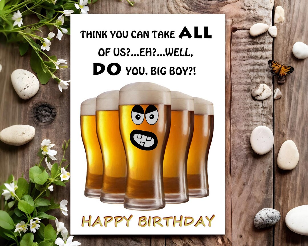 Funny Birthday Card for Him Men Male - Big Boy - Etsy