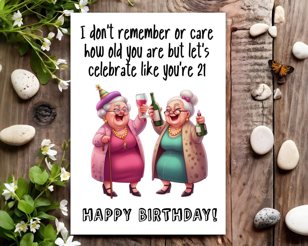Funny Birthday Card for Her Women Female Friend Sister - Let's ...