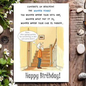 Funny Birthday Card - Rude Joke Humour for Him, Men, Male - Wonder ...