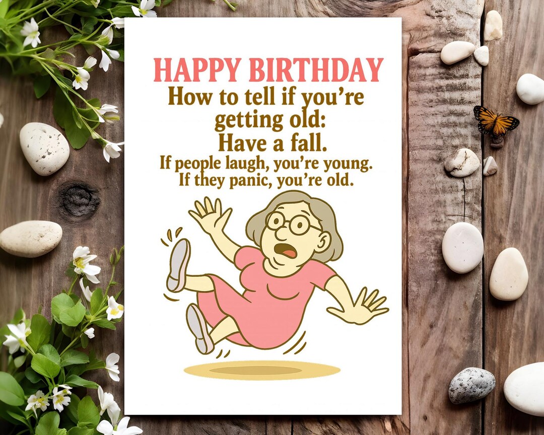 Funny Birthday Card - Joke Humour for Her, Women, Female - How to Tell ...
