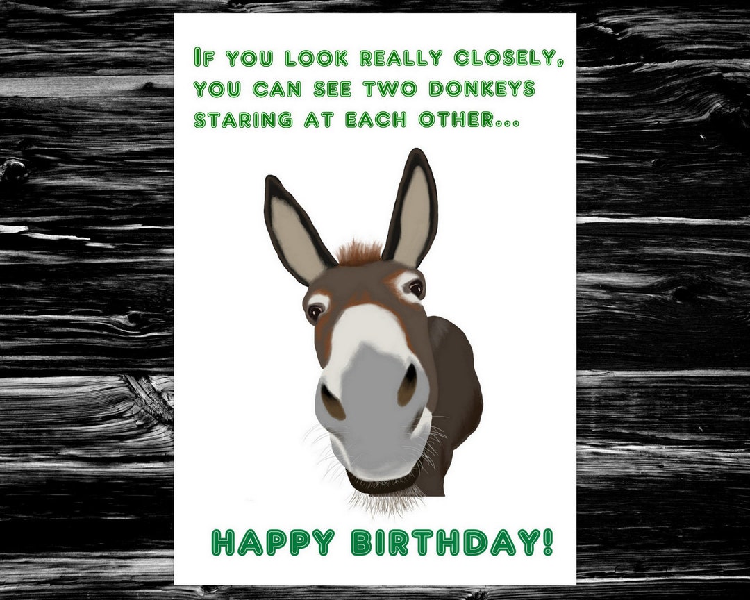 Oh It's Your Birthday Funny Birthday Card Rude Monkey -  Norway