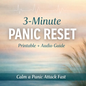 3-Minute Panic Reset – Printable Anxiety Relief + Guided Audio for Panic Attacks