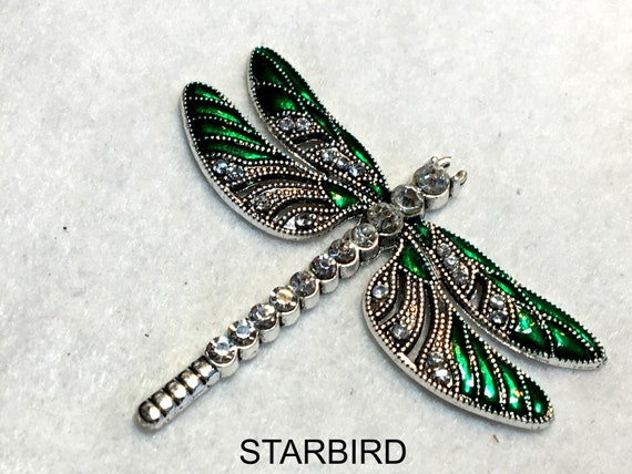 ENAMEL DRAGONFLY   hair barrette - image 10