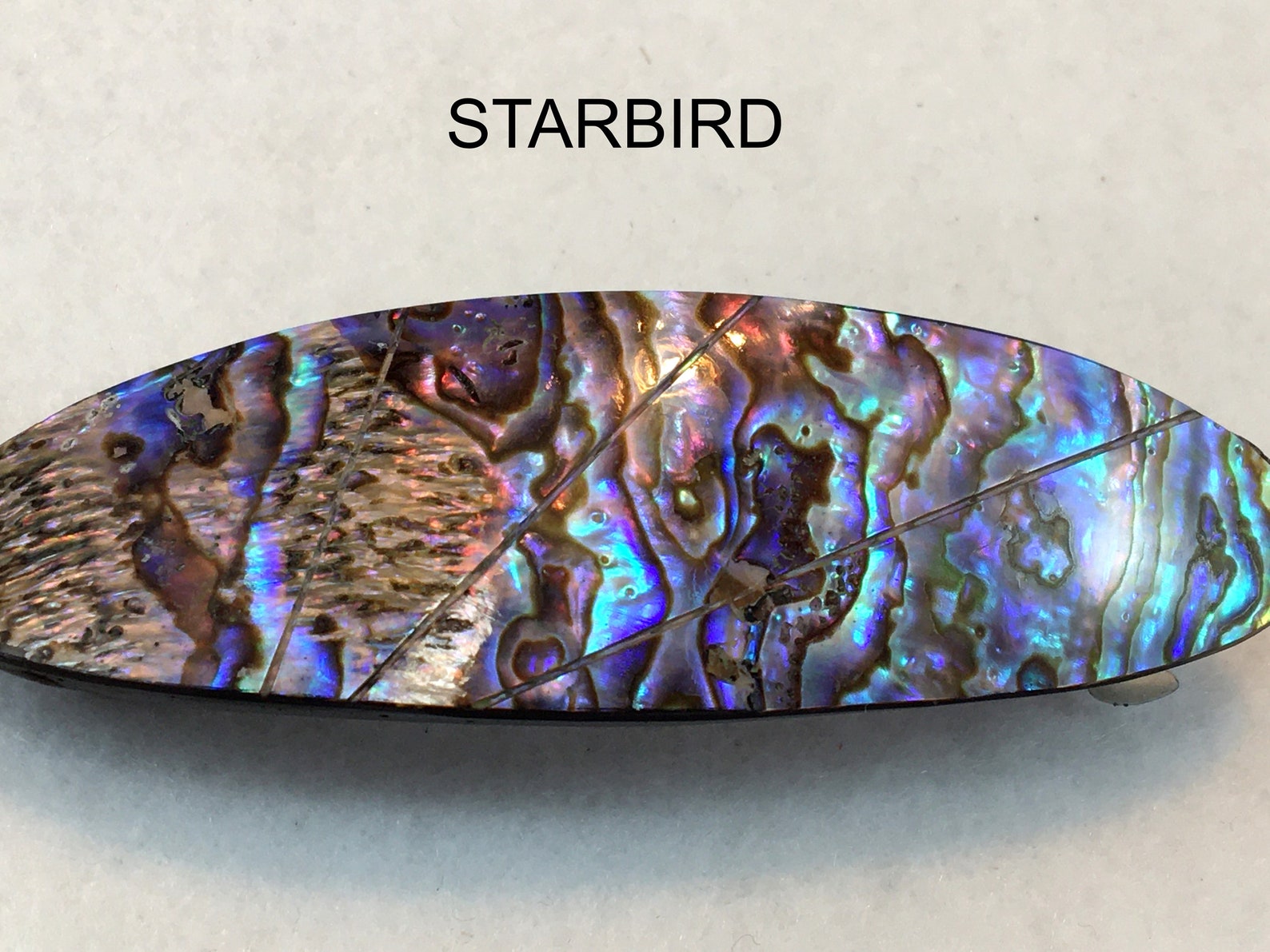 Abalone sea shell hair barrette