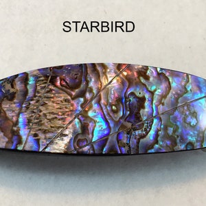 Barrette à Cheveux Ovale Bleue En Nacre Avec Strass - Accessoire Chic Claw Me Up (neuf Avec étiquettes)