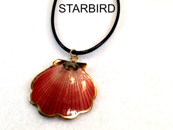 24k Gold Plated Seashell Pendant Necklace - image 2