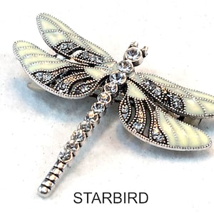 ENAMEL DRAGONFLY   hair barrette