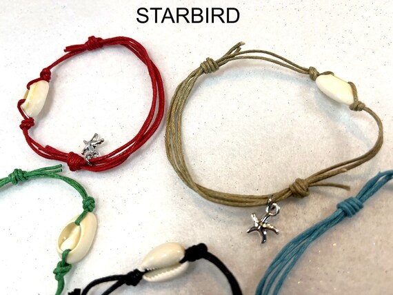 5 Adjustable Cowrie Shell Bracelets - image 5