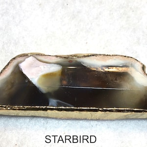 Smokey quartz crystal hair barrette