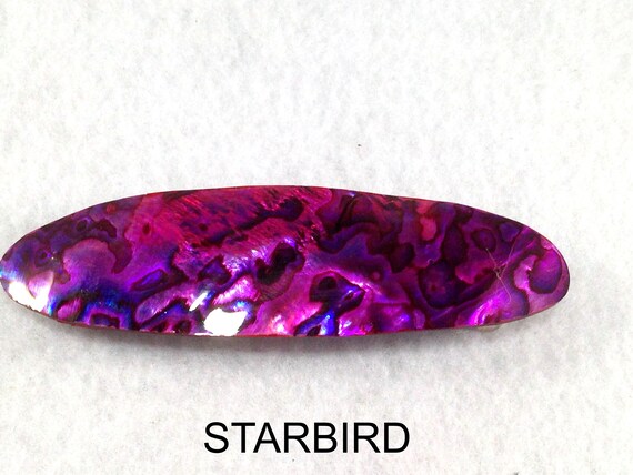 Abalone, paua sea shell hair barrette - image 7