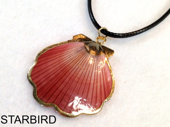 24k Gold Plated Seashell Pendant Necklace - image 3
