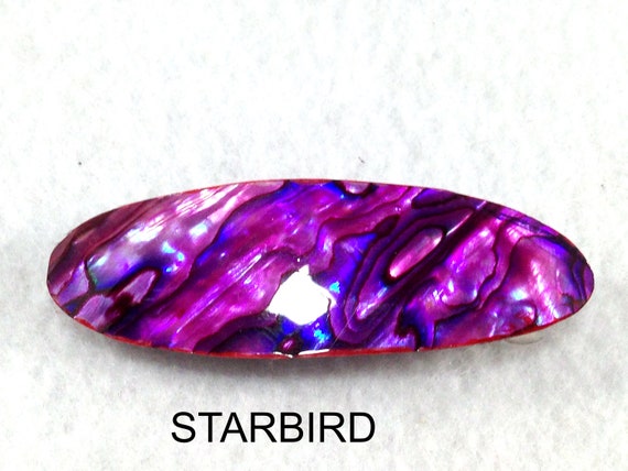 Abalone, paua sea shell hair barrette - image 1