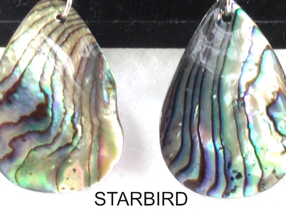 Abalone sea shell dangle earrings - image 10