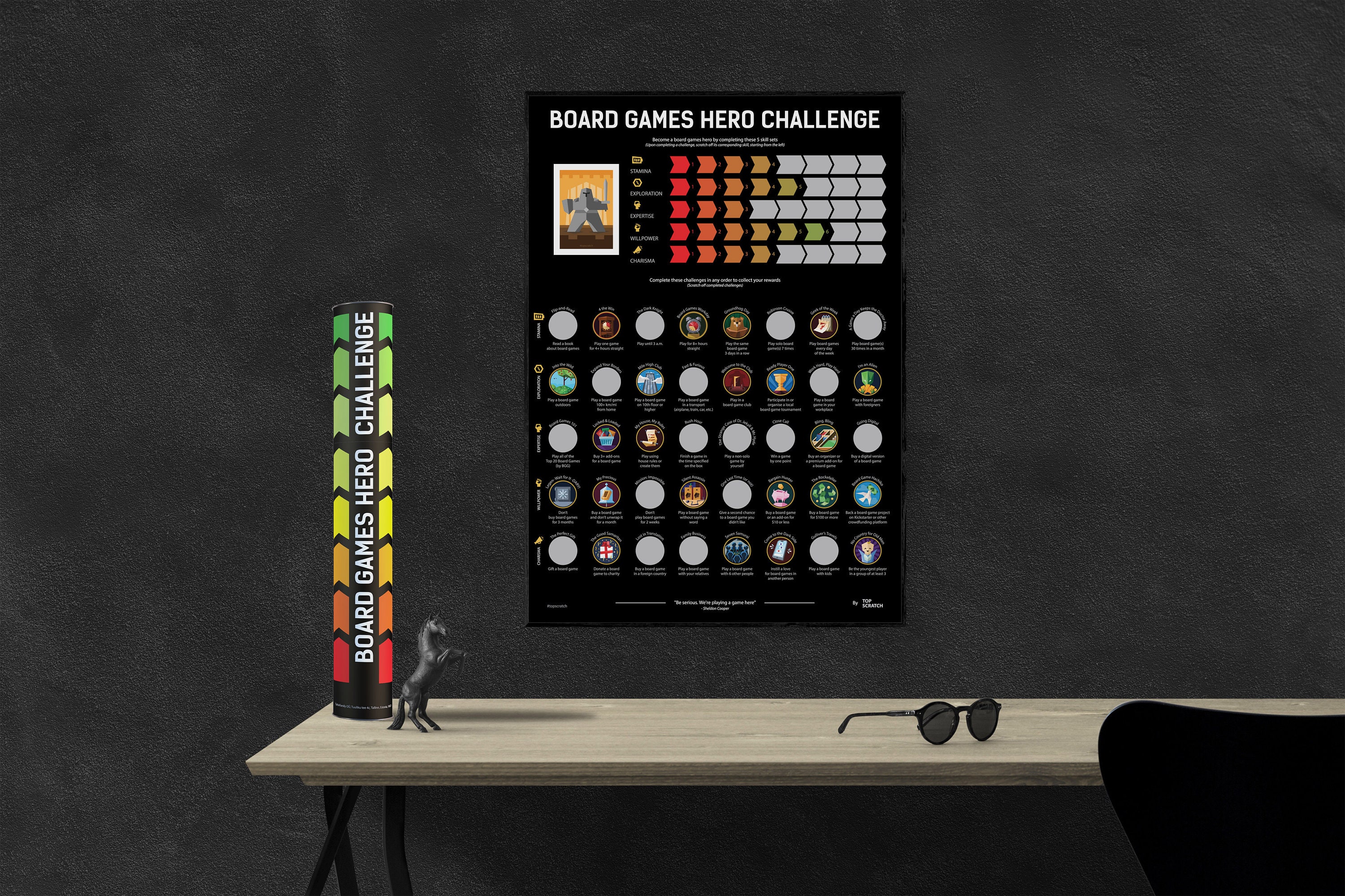 Board Games Hero Challenge Scratch Poster Wall Decor - Etsy New Zealand