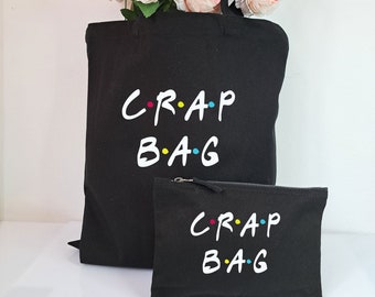 Krabbetasche und Reißverschlusstasche Baumwolle Canvas Tote Bag-Friends TV Show Tote Bag