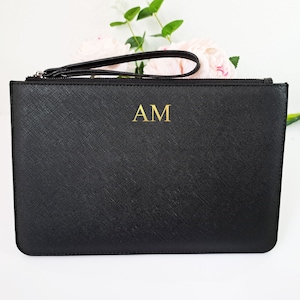 Bolso de mano de monograma inicial personalizado, Bolso de dama de honor, Propuesta de dama de honor, Regalo personalizado de dama de honor, Regalo del día de la madre