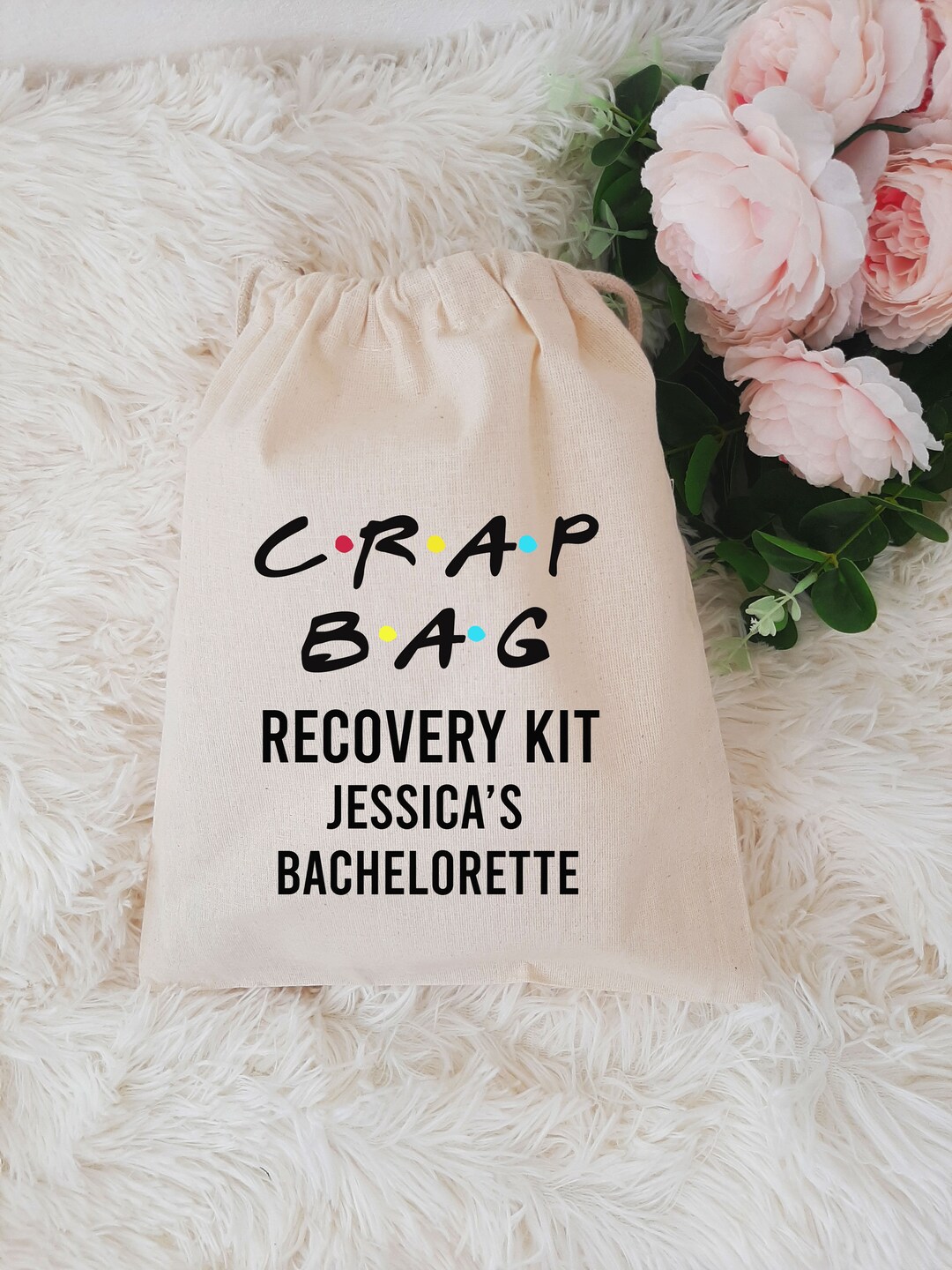 Crap Bag Recovery Kit Friends Small Bachelorette Favor Bag Las Vegas