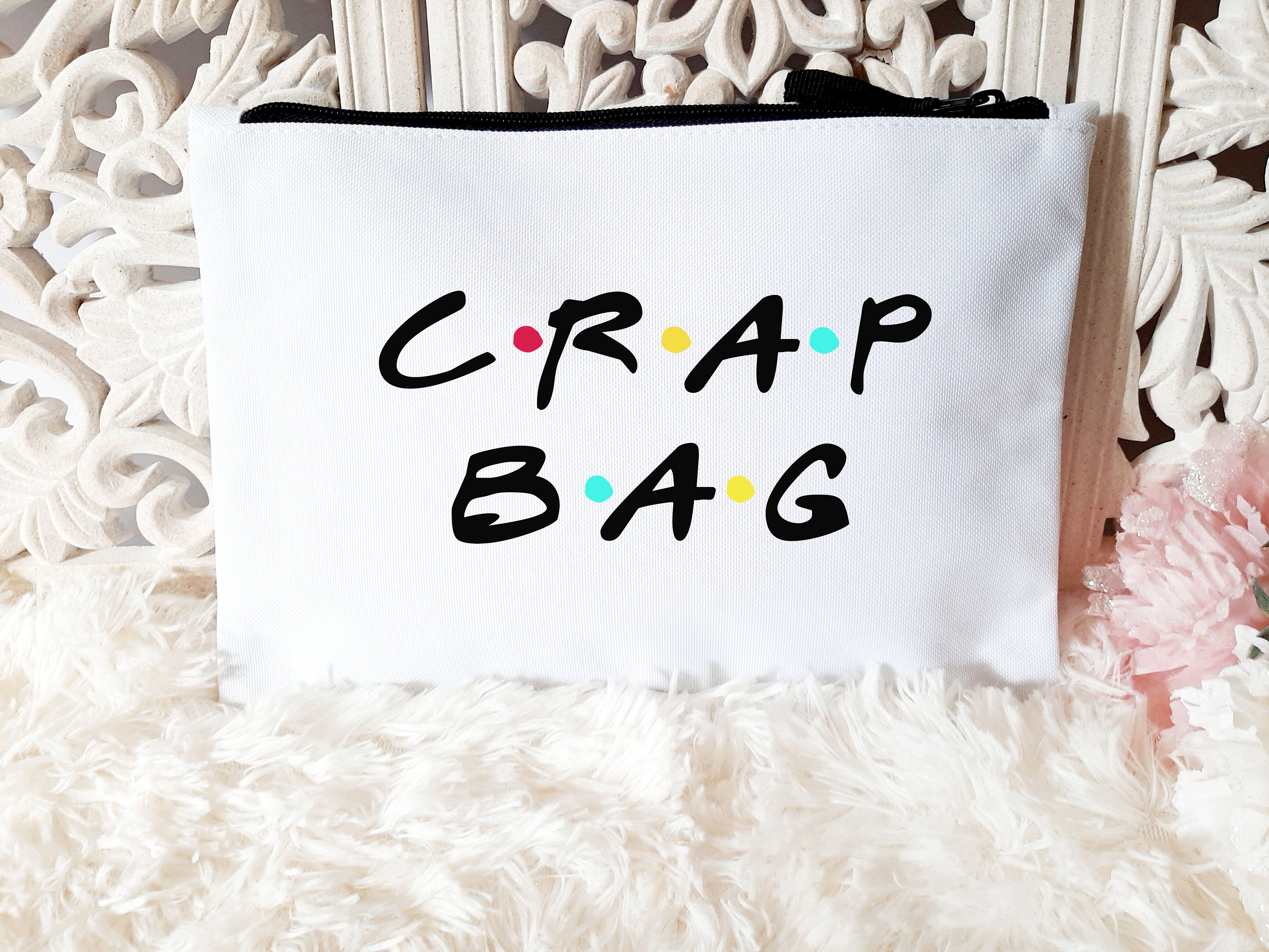 Crap Bag Cosmetic Bag Polyester Make up Bagfriends Tv Show Etsy UK